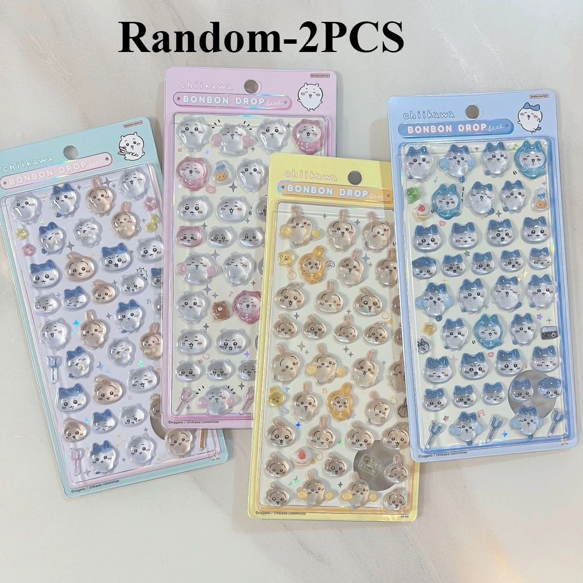 Leuke 3D Crystal Chiikawa Usagi Stickers Waterdichte DIY Decoratieve Stickers Voor Telefoonhoesje Nagelkunst Notebook Laptop Decoratie