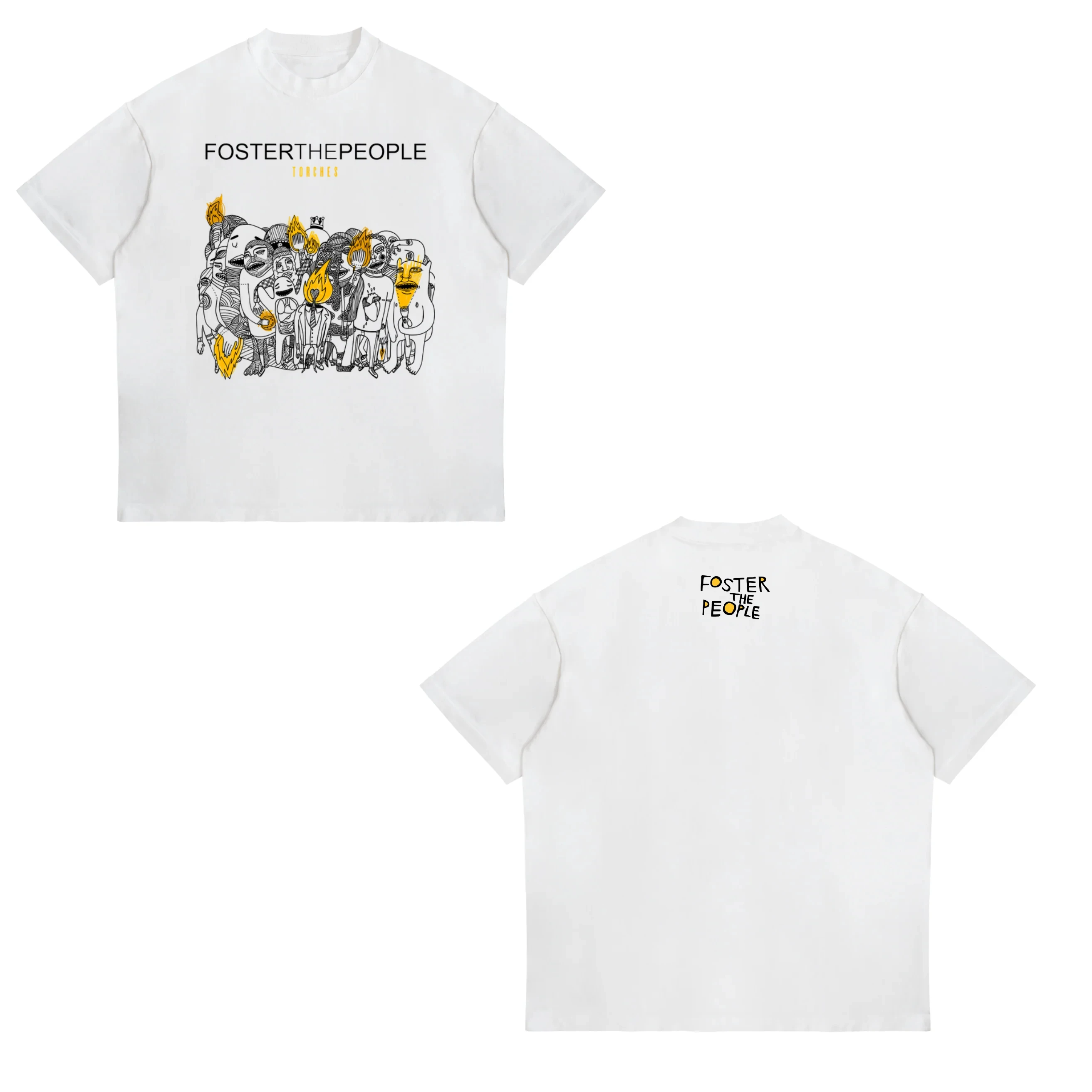 2026 Limited Foster The People Band T Shirt Men Women Fashion Hip Hop Vintage Oversized T-shirt Cotton Casual O-Neck T-shirts