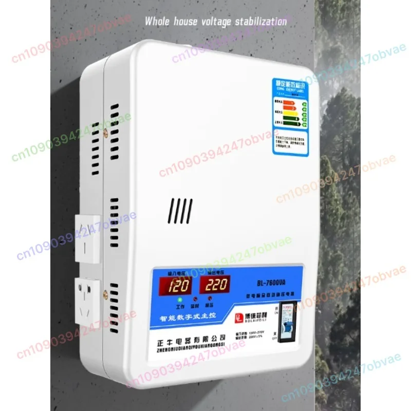 

Voltage Stabilizer 220v Automatic Household High-Power 20kw Air Conditioner Special Dual Screen Digital Display Voltage Regulato