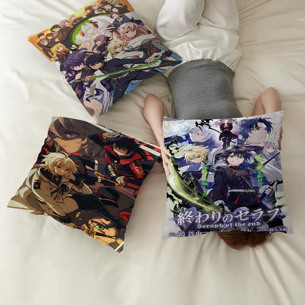 S-seraph Of The End Pillowcases Home Bedding Decorative Pillow Cover Wedding Super Soft Pillow Case