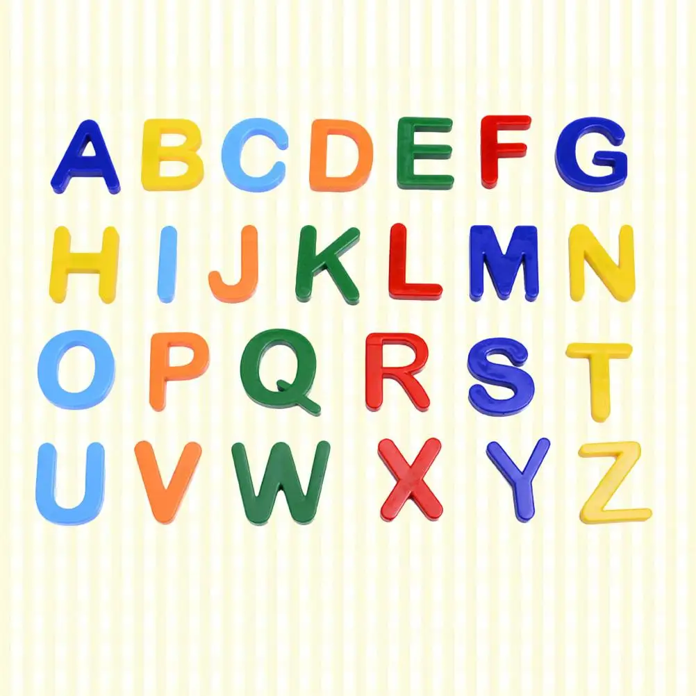 Litera 26 liter naklejki na zabawki zabawki z alfabetem dla dzieci edukacyjne wczesne uczenie się dekoracje świąteczne litery magnetyczne