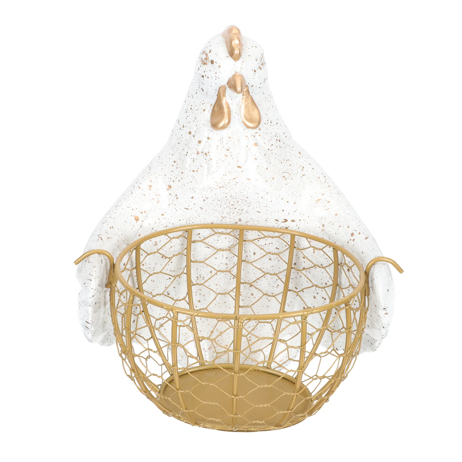 

1Set Iron Food Storage Basket Creative Egg Holder Household Kitchen Vegetable Storage Container Practical Desktop