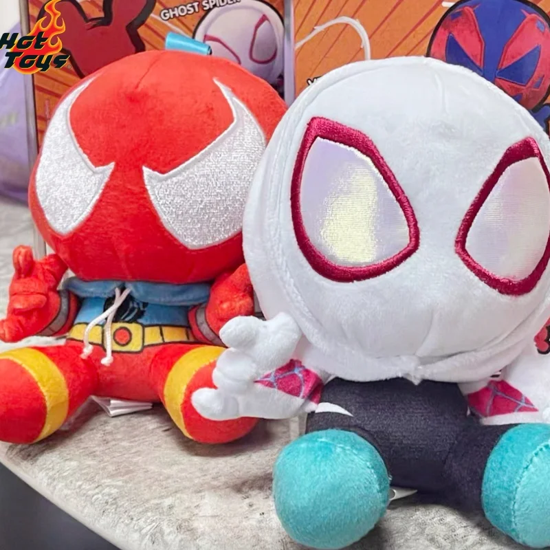 Llavero de Peluche Original Hottoys Marvel Spider-Man Cosbi, Colgante para Bolsa, Muñeco de Anime Kawaii, Personaje de Spider-Man Venom, Regalo de Cumpleaños