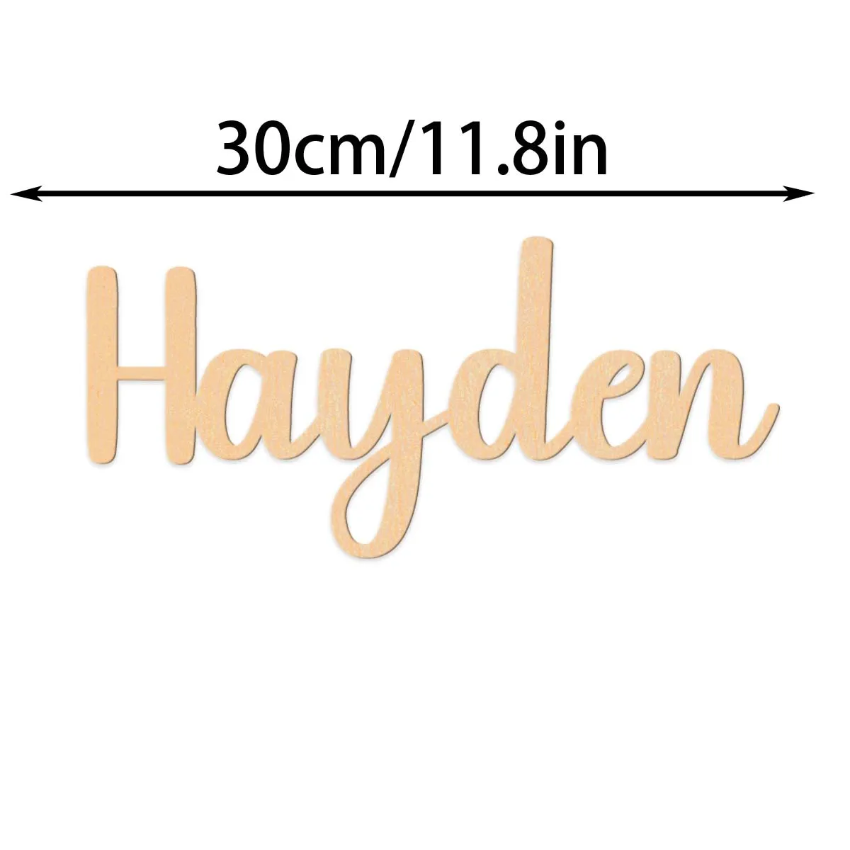 1 قطعة اسم مخصص شخصية علامات خشبية كبيرة المواد الخشبية لوحة خشبية النمط التقليدي منضدية لوحة الزخرفية للسرير #5