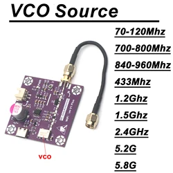 433Mhz~5.8Ghz USB VCO Source 915Mhz 1.5Ghz 2.4Ghz RF Generator FOR FM Radio WIFI BT GNSS Drone Walkie-talkie GPS POWER Amplifier