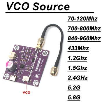 Fonte vco usb 433mhz ~ 5.8ghz, 915mhz 1.5ghz 2.4ghz, gerador rf para rádio fm, wi-fi, bt gnss, drone, walkie-talkie, gps, amplificador de potência