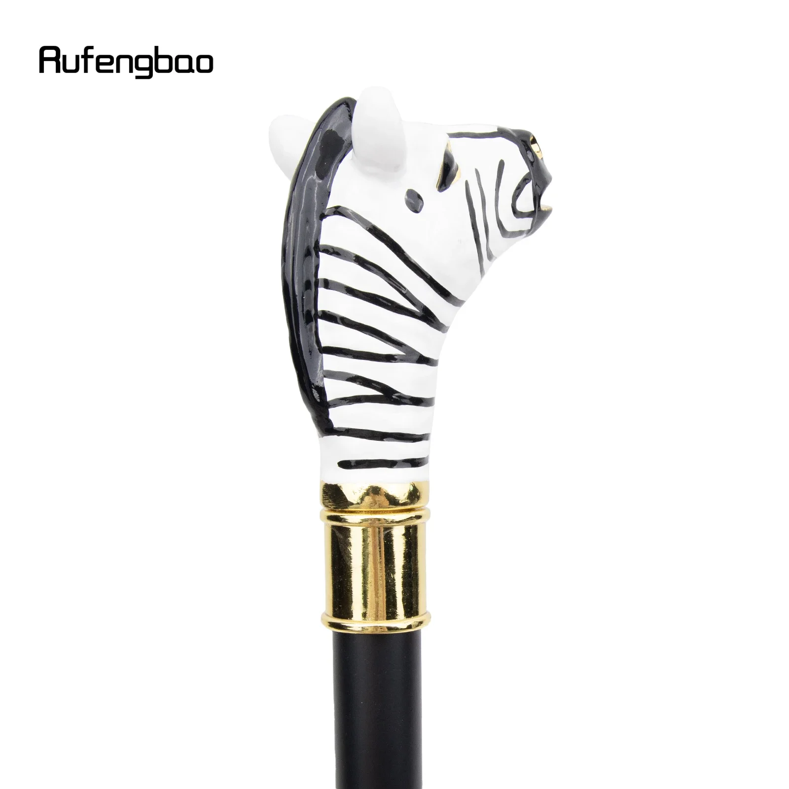 เซรามิค ZEBRA Horse HEAD สัตว์เดิน Stick ซ่อนแผ่นป้องกันตัวเองแฟชั่น Cane แผ่นคอสเพลย์ Crosier Stick 93 ซม