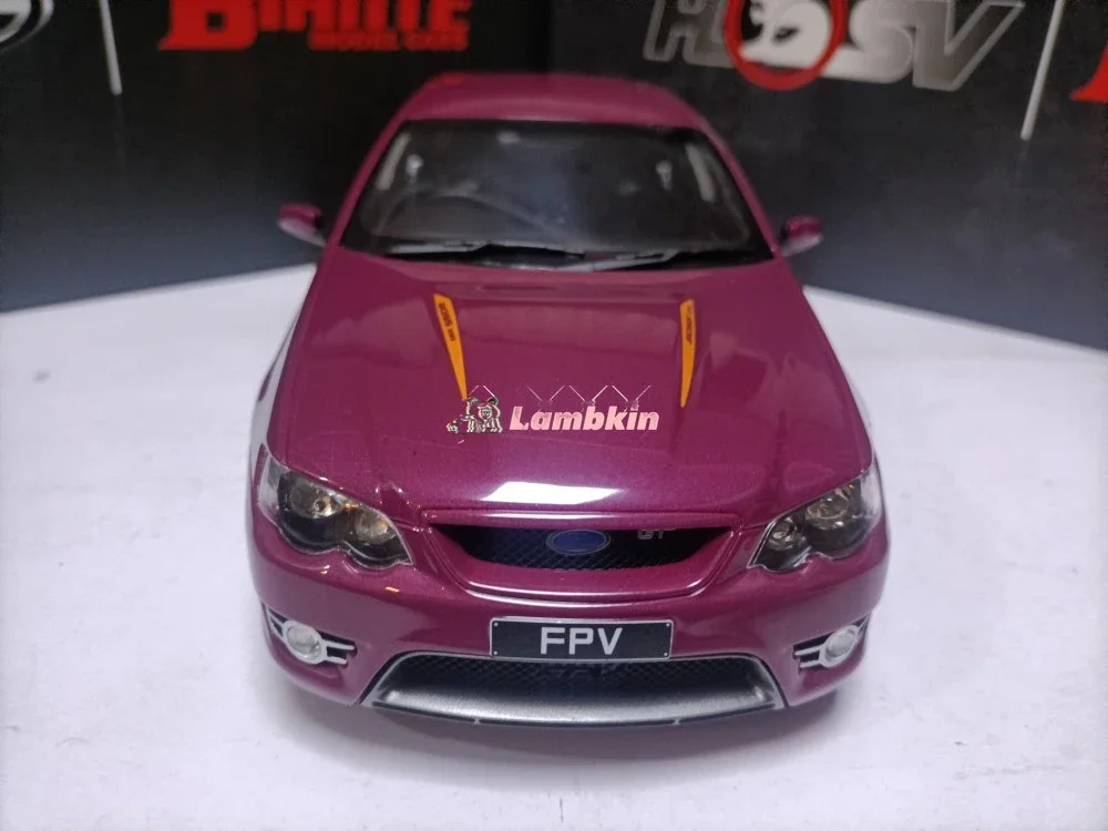 Biante 1/18 Falcon 4 Door Sedan Model FPV BF GT Falcon Purple Collectible Ornament Gift