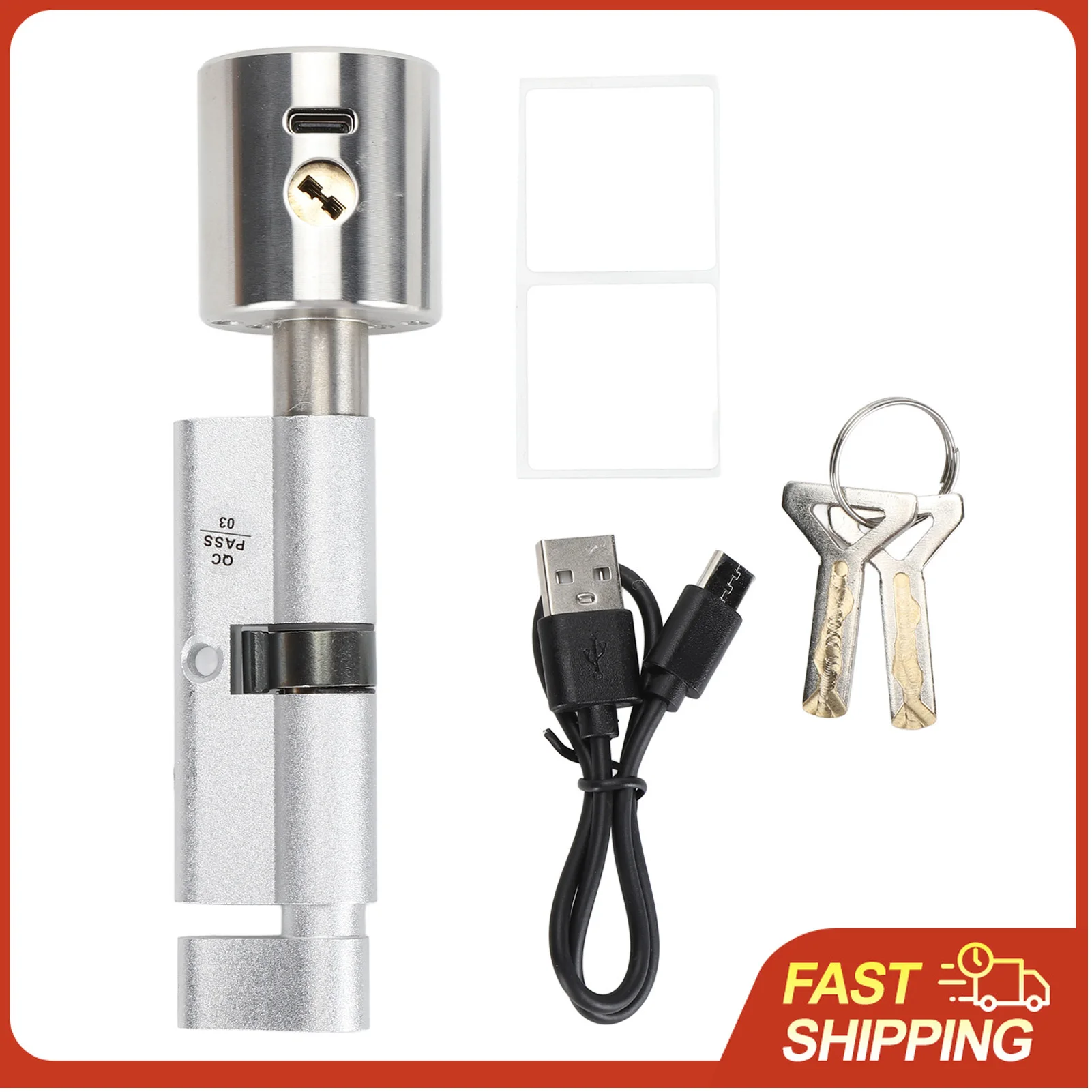 Smart Fingerprint Door Lock 0.5s Fast Recognition Bluetooth APP Control Low Power Consumption for Home Office Security
