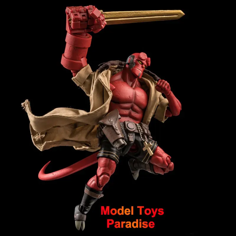 Original 1000toys 1/12 Collectible Toys Hellboy Manga Super Hero Men Soldier Full Set 6 Inches Action Figure Model Fans Gifts