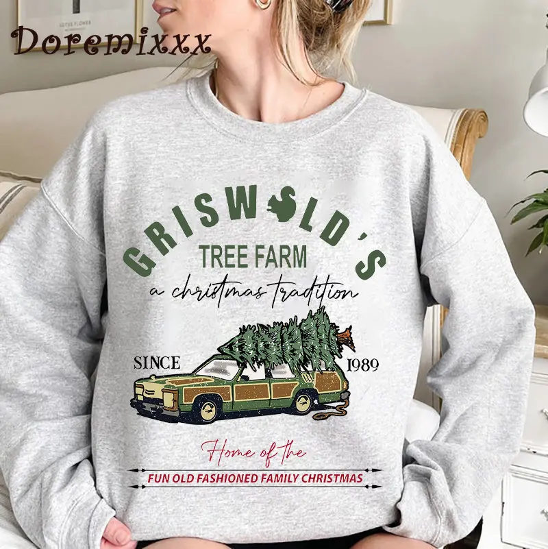 

Griswold's Tree Farm Since 1989 Sweatshirt Harajuku Pullover Oversized Hoodie Winter Long Sleeve Hooded Christmas Aesthetic Tops