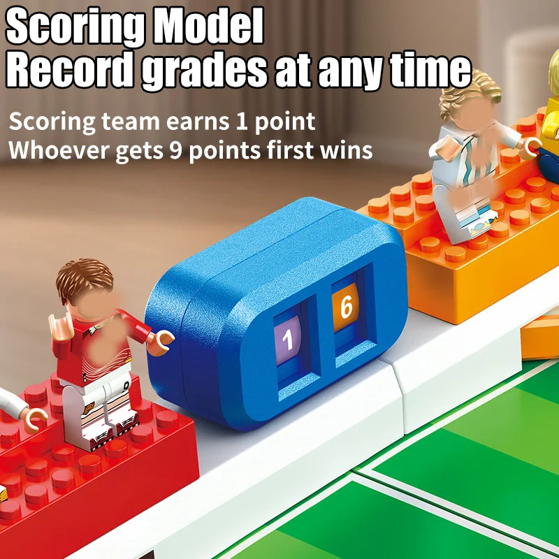 새로운 더블 플레이어 축구 필드 장난감 어린이 교육 테이블 게임 축구 전투 테이블 세트 파티 스포츠 장난감 선물