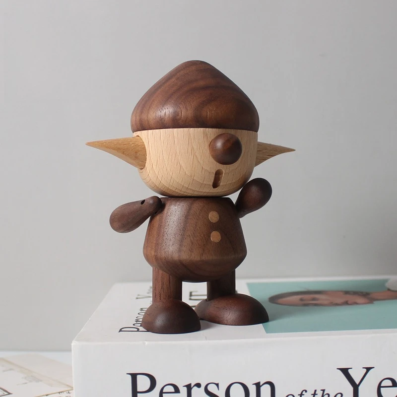 

New Creative Hobbit Puppet Cute Wooden Doll Ornament Gift
