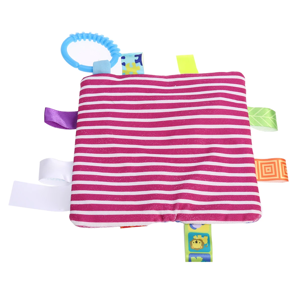 

Adorable Patterned Baby Crinkle Cloth with Squeaker and Soft Fabric Applique Ideal for Crib Stroller Car Seat Newborn Use