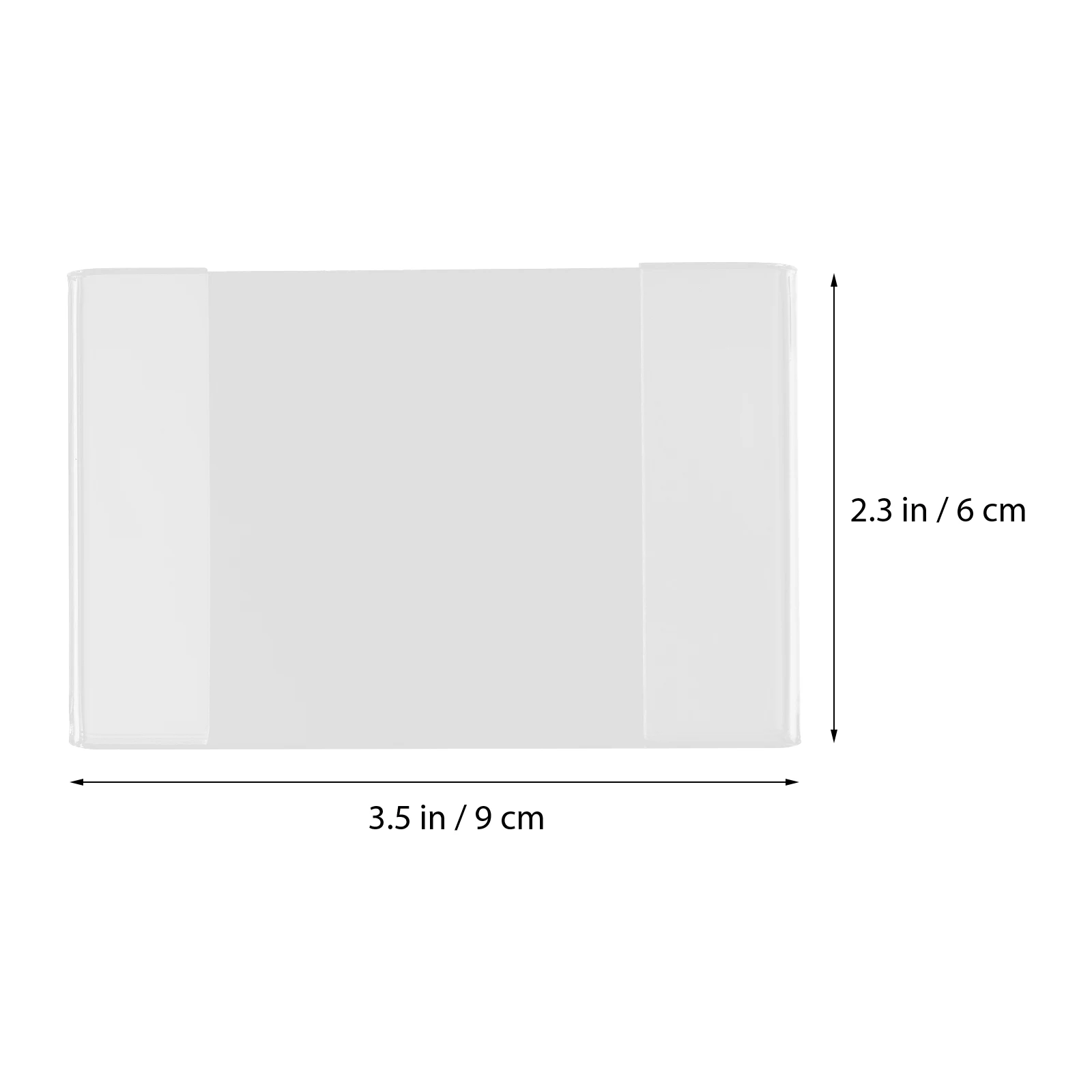 

10 Pcs Price Tag Holder Acrylic Transparent Display Rack Label Shelf Shop Accessories File Folder Simple Design Practical Use