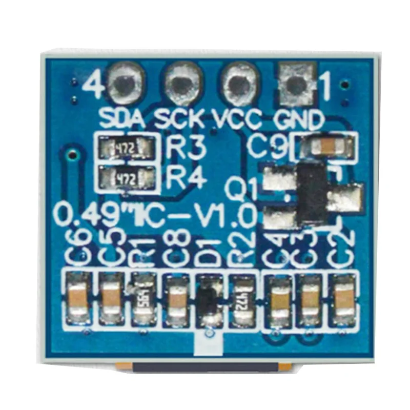 0.49 inch 4 pin LCD OLED Module SSD1315 IIC Serial Port White Light Unit 64x32 Small LCD Display