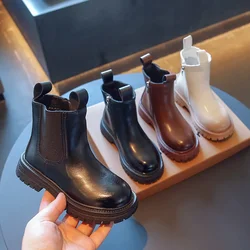 bota infantil menina Scarpe da ragazza alla moda Stivali antiscivolo Autunno Scarpe con cerniera stile britannico Stivale da ragazza casual Scarpe da bambino con suola morbida