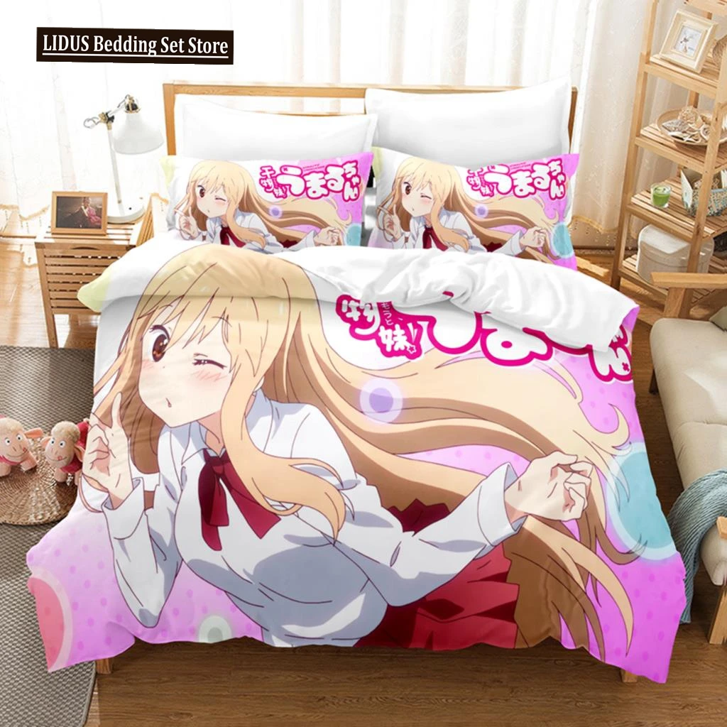 

3D The Himouto! Umaru-chan Bedding Sets Duvet Cover Set With Pillowcase Twin Full Queen King Bedclothes Bed Linen