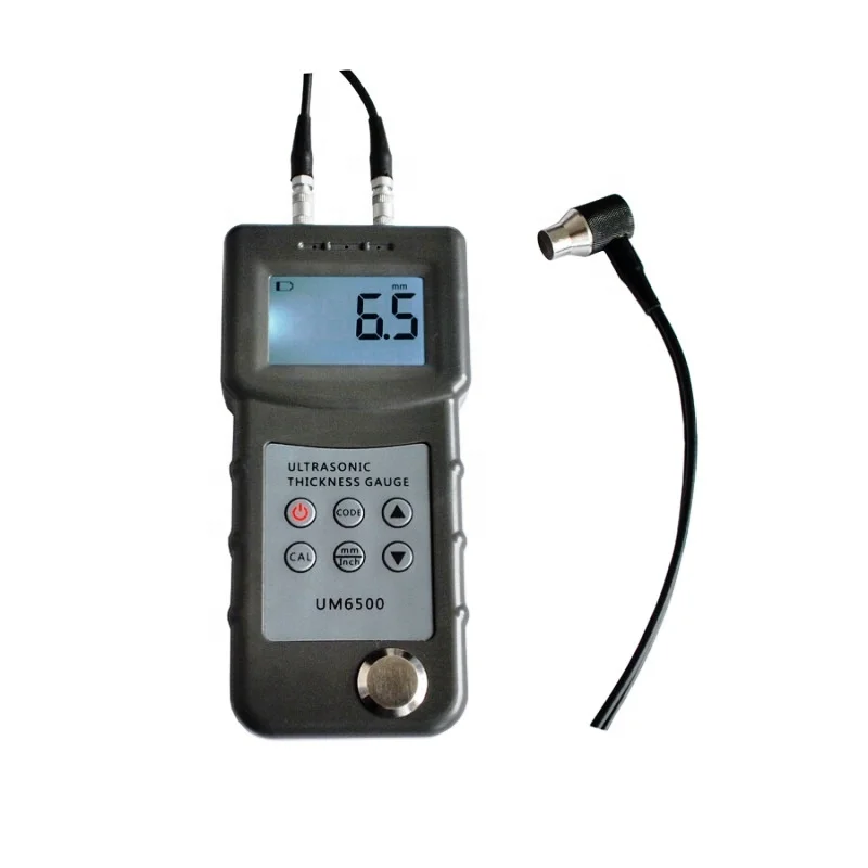 Thickness Gauge UM6500 Metal Ultra-sonic 1.0 to 200mm 4 Digits LCD Mm/inch CN;GUA 0.1mm 140 X 60 X 22mm 0.5% TONY