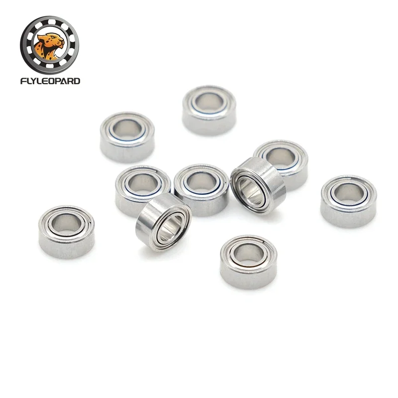 Miniatura Rolamentos para Hobby Model Cars, Metal Selado Mini Bola, Peças De Transmissão, ABEC-7, MR74ZZ, 4x7x2.5mm, 5Pcs