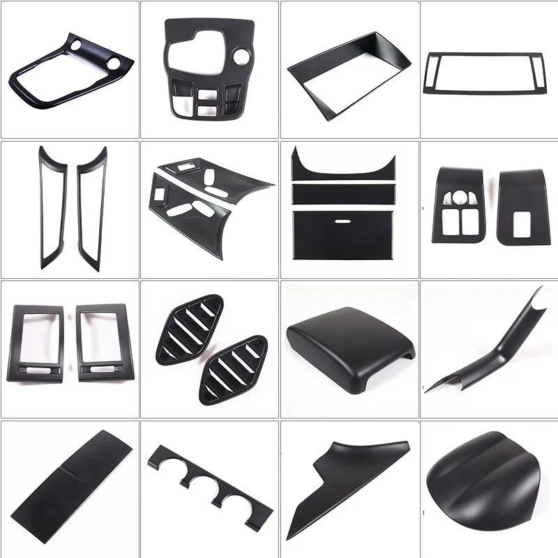 

ABS Matte black For Jaguar F-TYPE 20013-2024 Car Interior Gear Shift Console Decoration Cover Stickers Accessories