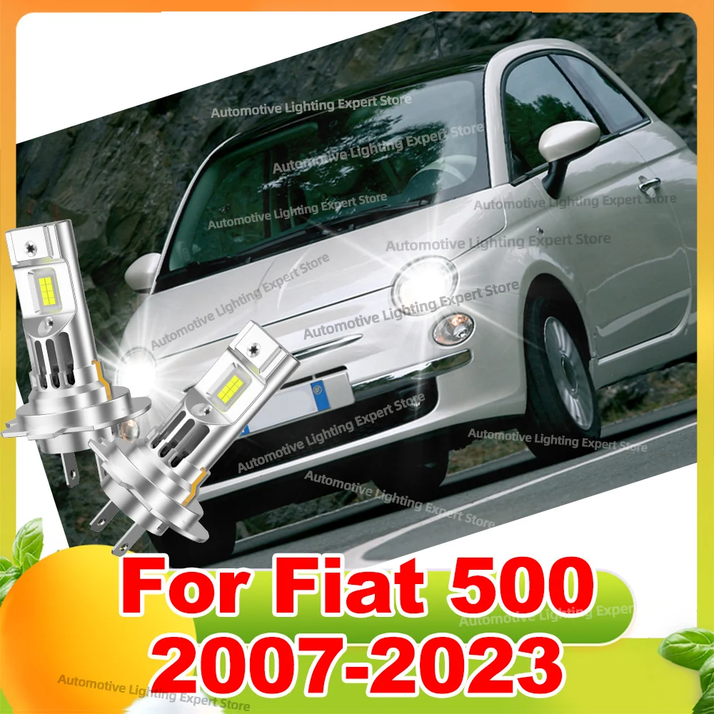 

2PCS LED Headlight Canbus Bulbs 30000LM 6000K with Fan For Fiat 500 2007-2023 2008 2009 2010 2011 2012 2013 2014 2015 2016 2017