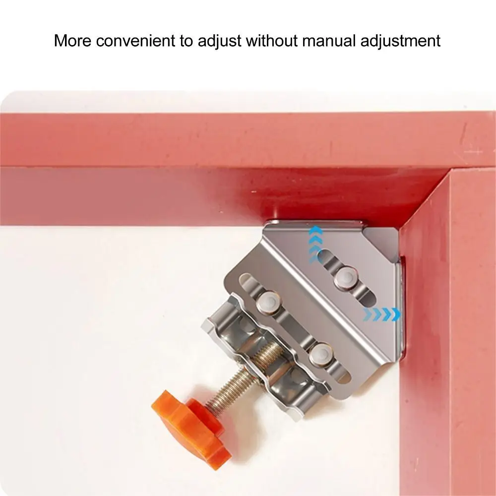 2pcs Durable Stainless Steel Right Angle Clamp Adjustable Open Style Corner Clamp Miter Joint Clamp Carpenter