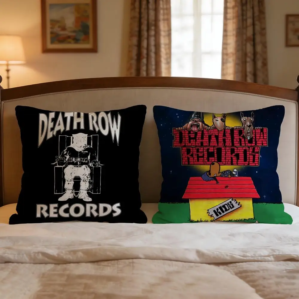 Brand Death Row Records Cushion Cover 4Pcs Decorative Covers Soft Cushion Case for Sofa Couch Decor 40x40 45x45 Pillowcases