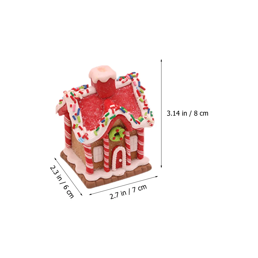 

4Pcs Gingerbread House Christmas Hanging Ornaments Xmas Tree Decor Holiday Party Hanging Decorations Christmas Gingerbread House