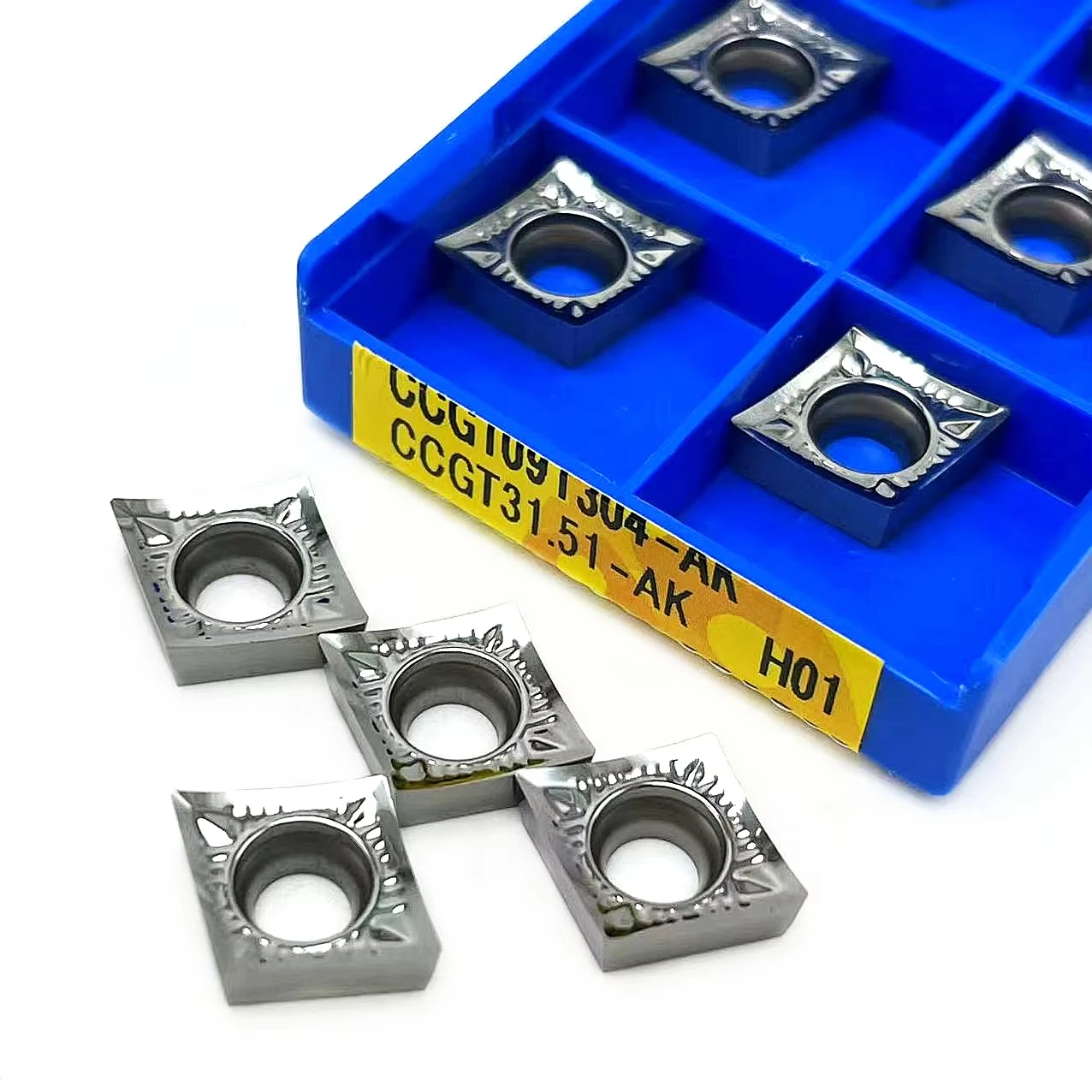 CCGT060204 CCGT09T304 CCGT120402 AK H01 CNC-Drehmeißel für Aluminium, Kupfer, Holz, Hartmetall, Aluminiumklinge CCGT 06 09 12 – Detail 2