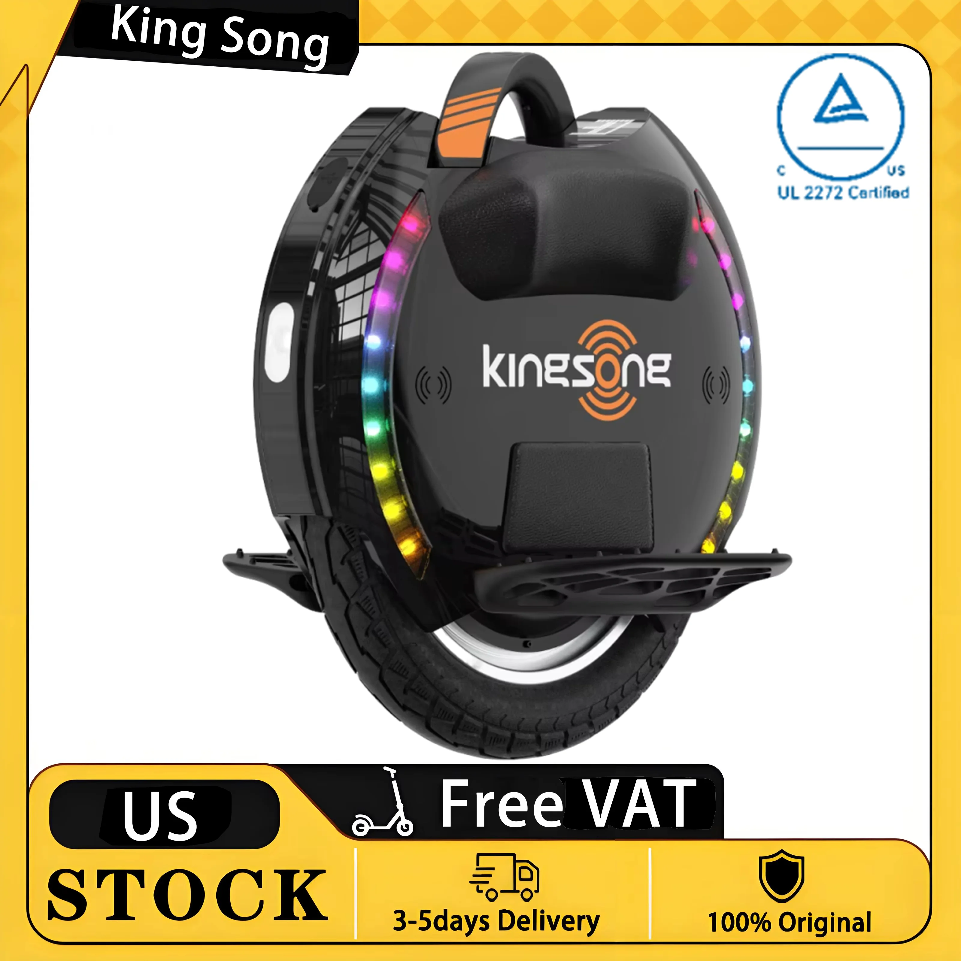 

Официальный KingSong 14D Pro: аккумулятор 67.2В 420Втч, пиковая мощность двигателя 2400Вт, максимальная скорость 30 км/ч, легкий вес 14.5 кг, новейшая модель KingSong 14D Pro.