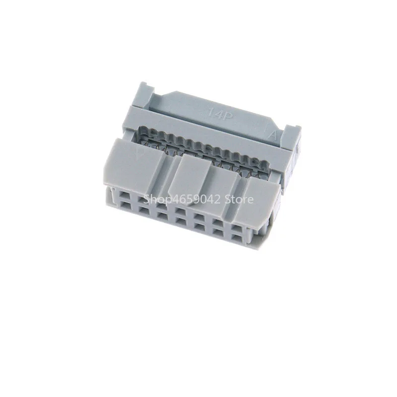 10Pcs FC 2.54mm IDC Socket Double Row Female Header Connector 10/14/16/20/26/30/34/40/50 Pin for 2651 26AWG 28AWG 1.27mm Cable