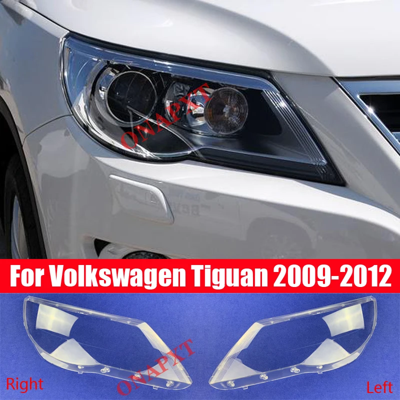 

Car Front Headlight Cover For Volkswagen VW Tiguan 2009-2012 Light Caps Transparent Lampshade Glass Lens Shell