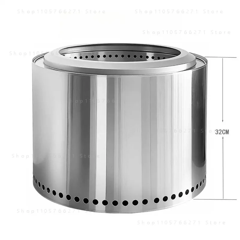 Large smokeless wood stove stainless steel outdoor portable fire stove camping picnic household campfire stove