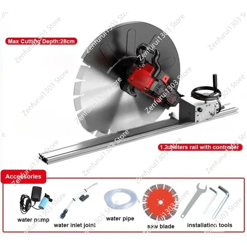 

Electric Double Motor Stone Concrete Wall Cutter Wall Chaser with Saw Blade
