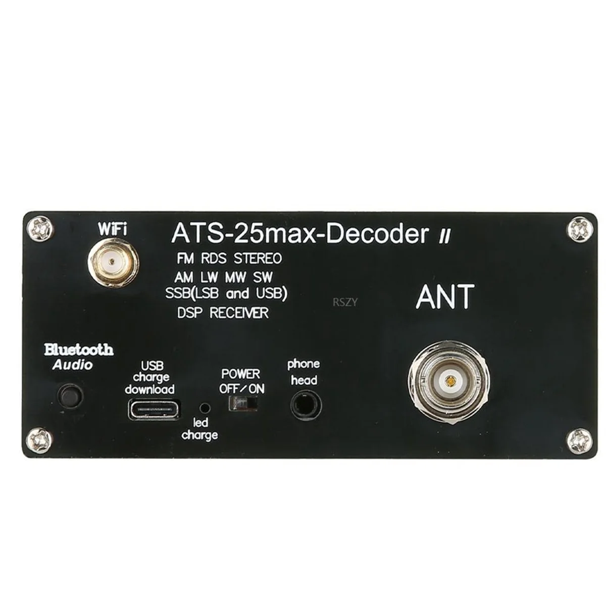 Décodeur ATS25 Max avec écran tactile 2.4 pouces, récepteur radio Bluetooth, radio complète, 64-108MHz, DSP, FM, LW, MW, SW, SSB