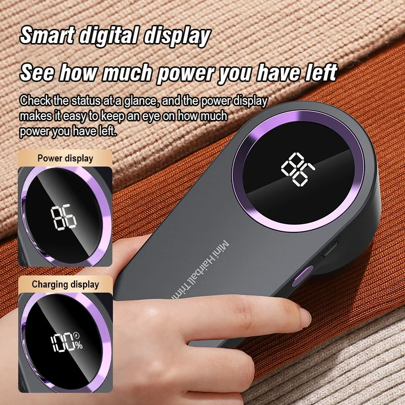 مزيل الوبر المحمول للملابس ماكينة حلاقة كهربائية قابلة لإعادة الشحن عبر USB للملابس