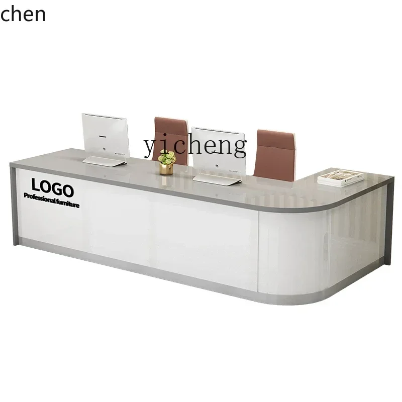 

D16- Cashier Counter Reception Desk Corner Office Desk Supermarket Fruit Shop