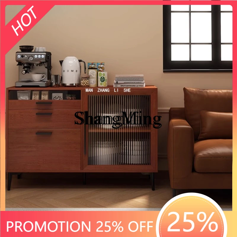 

FG good-looking Sideboard Living Room Storage Cabinet Wine Cabinet Retro Integrated Wall-Mounted Dining Tea Storage Cabinet