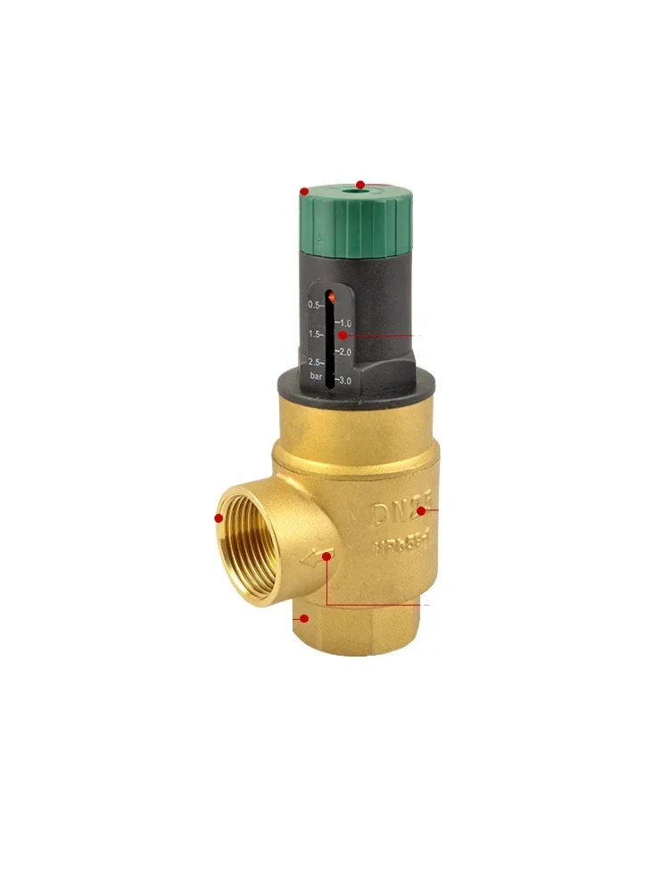 

1/2" 3/4" 1"-2" BSP Female Balance Differential Pressure Bypass Valve Visual Adjusted for Air Conditioning Heat Pump Water Tank