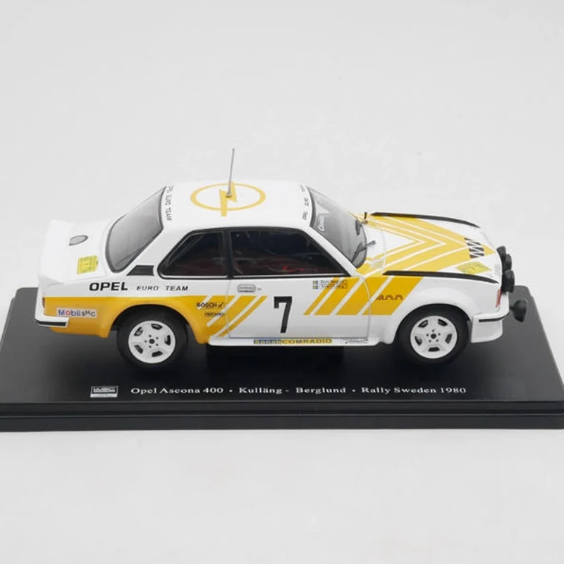 IXO 1:24 オペル Ascona 400 WRC 1980 合金ラリーカーモデル静的コレクション装飾ホリデーギフトおもちゃ