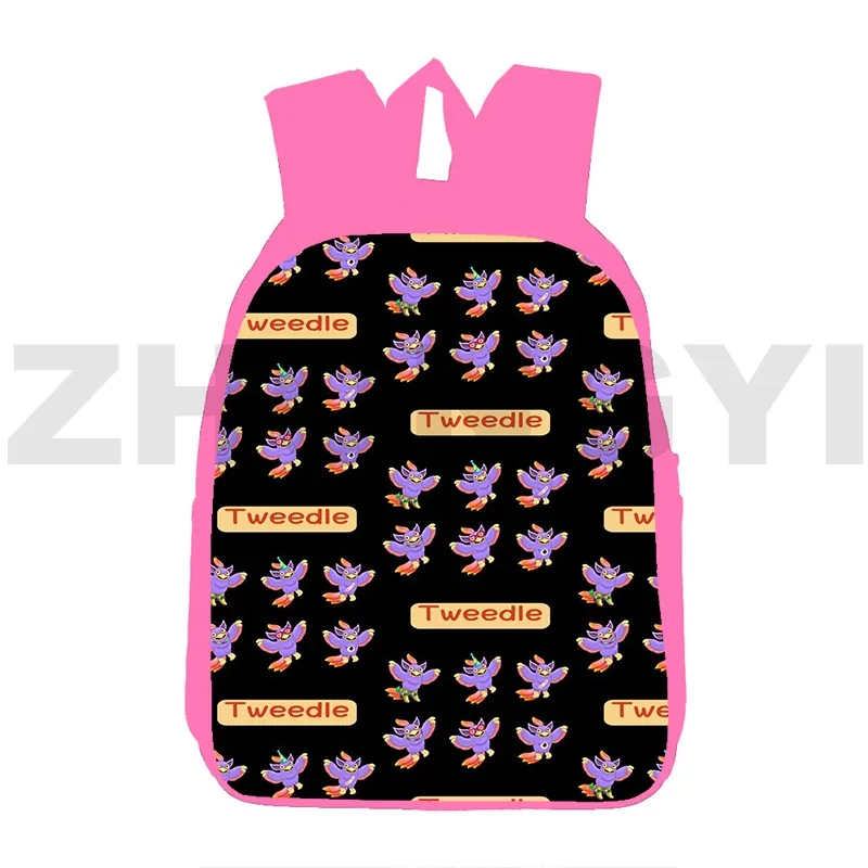 

Fashion My Singing Monsters Game Backpack Women Harajuku Anime School Bags for Girls 12/16 Inch Children Cute Backpack Handbags