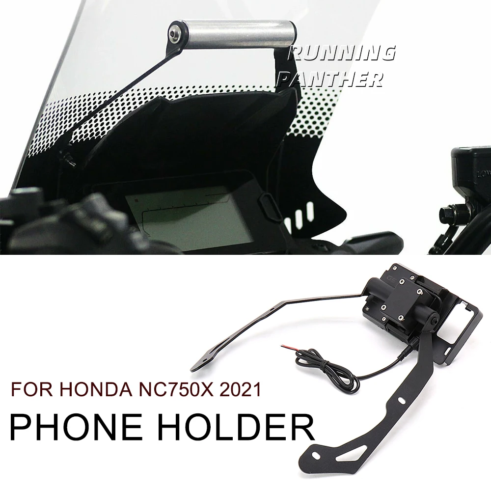 

Аксессуары для модификации мотоцикла, навигационный кронштейн, держатель для мобильного телефона, только USB-зарядка для HONDA NC750X 2021
