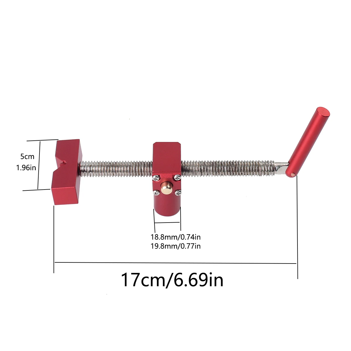 Woodworking Fast Bench Dog Brake Inserts Workbench Quick Fast Fixed Clip Clamp Fixture Vise for 19/20mm Desktop Hole Carpenter