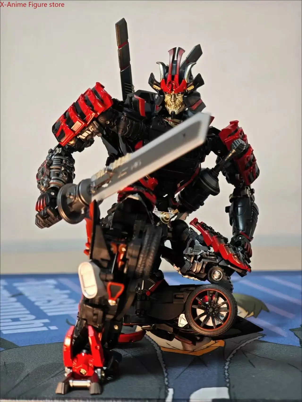 [متوفر] MetaGate G07 Haiku MG G07 G-07 الانجراف البرق الأسود ثلاثة محاربين سيارة طائرة التحول لعبة عمل الشكل