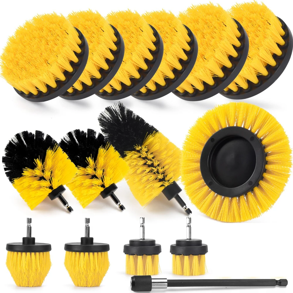 15-piece-drill-brush-attachment-set-multi-purpose-drill-brush-with-extension-pole-for-floor-automotive-for-bathroom-tile-corner