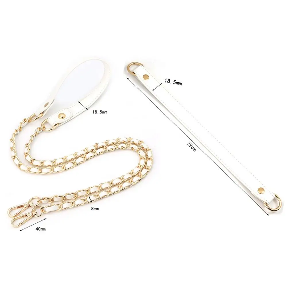 Small Bag Chain High-end Shoulder Strap Golden Balls Chain Adjustable Length Strap Replacement Shoulder Strap Non-fading Chain