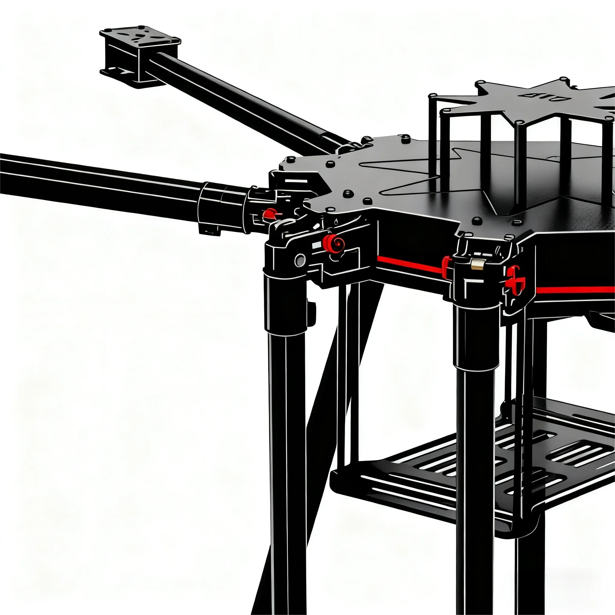 

Angeltoy LX1100 Full Carbon Fiber 1100mm Octa-Rotor Frame BLHELI 40A ESC PX4 Pixhawk 2.4.8 M9N Flight Comtrol Set D4114 Motor
