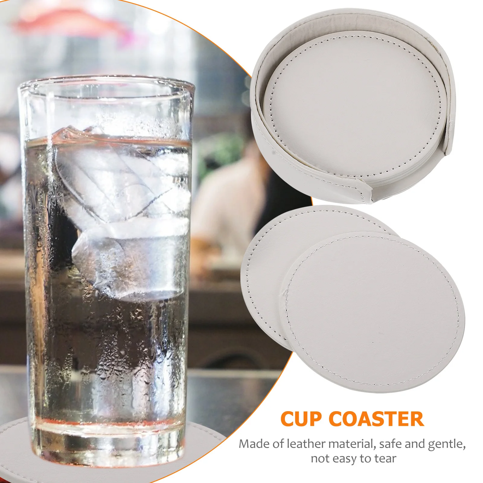 

1Set Cup Coaster Heat Resistant Anti-Skid Round Coasters Household Placemat Home Decorative Tableware Pad