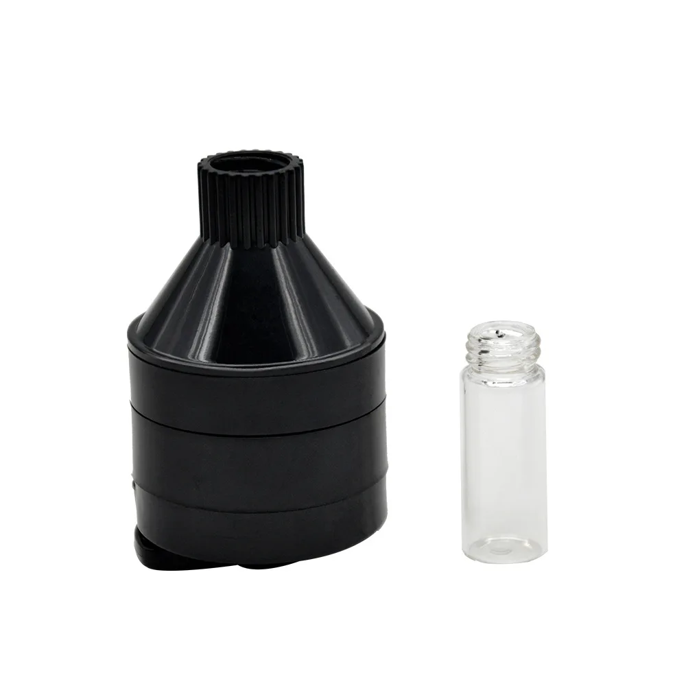 43mm Hand Grinder Diameter with Filler Tobacco Herb Crusher Storage Aluminum Grinders Smoke Pipe Cigarette Accessories view 5